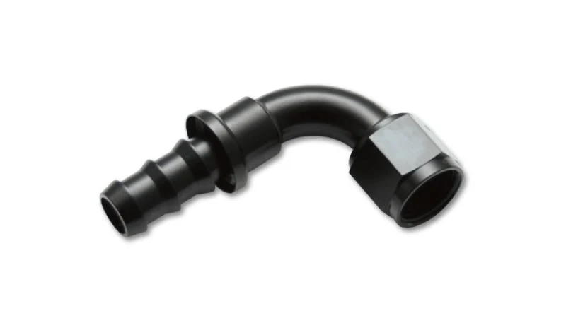 Vibrant -10AN Push-On 90 Deg Hose End Fitting - Aluminum - Image 3