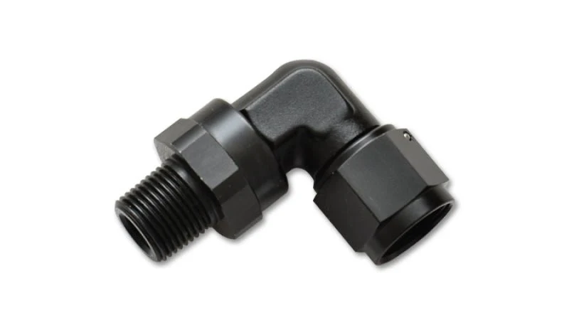 Vibrant -12AN to 1/2in NPT Female Swivel 90 Degree Adapter Fitting - Image 3