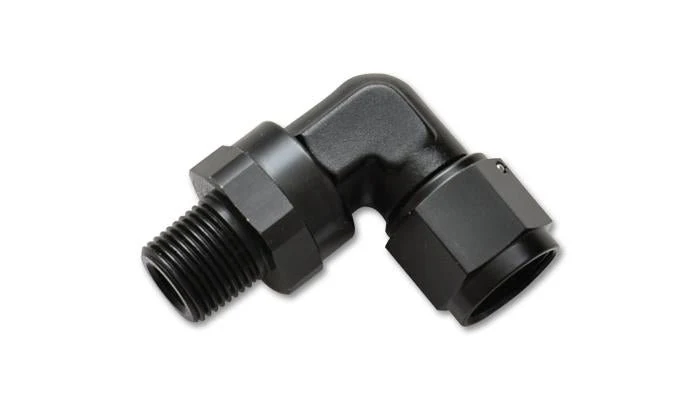 Vibrant -12AN to 1/2in NPT Female Swivel 90 Degree Adapter Fitting - Image 5