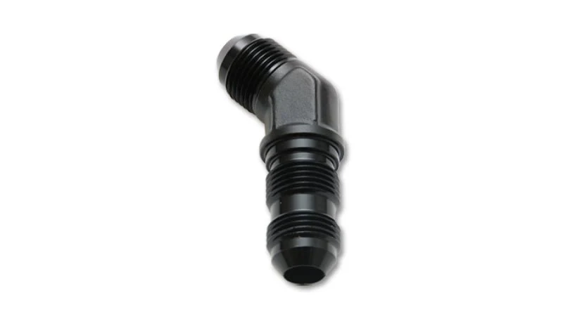 Vibrant -16AN Bulkhead Adapter 45 Deg Elbow Fitting - Anodized Black - Image 5