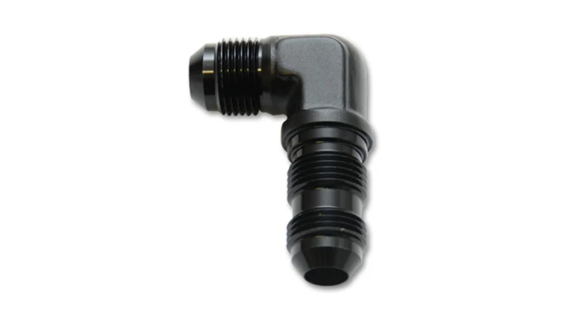 Vibrant -16AN Bulkhead Adapter 90 Deg Elbow Fitting - Anodized Black - Image 3
