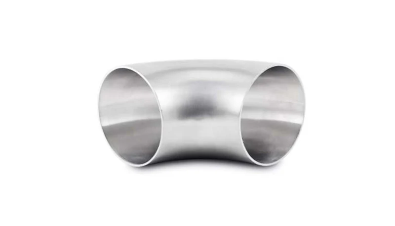 Vibrant 3.5in OD T304 SS 90 Deg Mandrel Bend Elbow (3.5in Centerline Radius) - Image 2