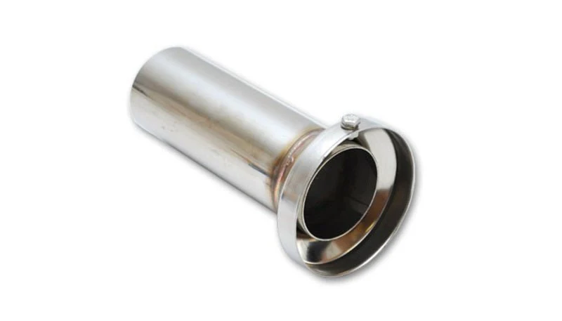 Vibrant 3.90in OD Low Inner Silencer Muffler w/ 3.90in ID Single Wall Exh Tip2.5in OD Tuning Tube - Image 2