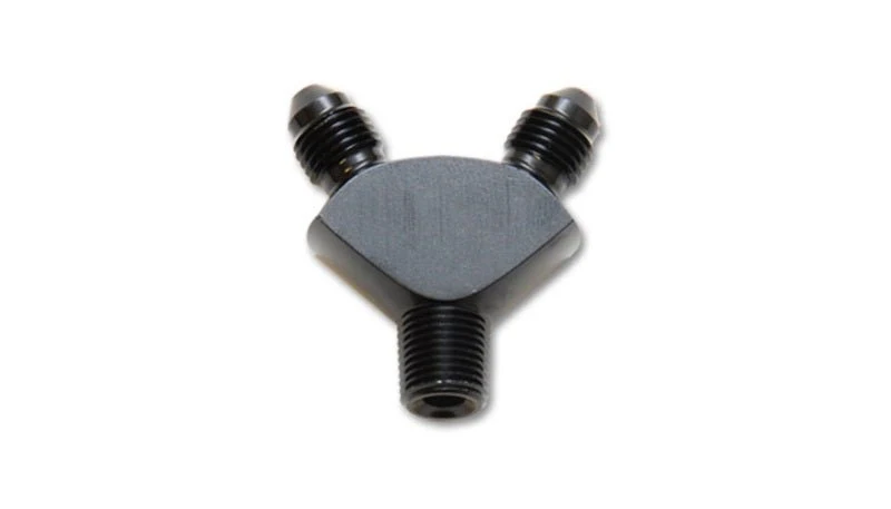 Vibrant -3AN x -3AN x 1/8in NPT Y-Adapter Fitting - Aluminum - Image 2