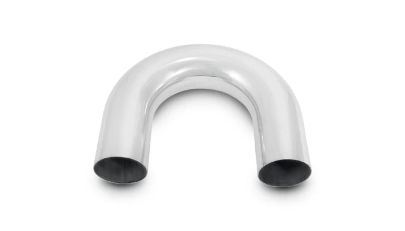 Vibrant 3in O.D. Universal Aluminum Tubing (180 degree Bend) - Polished - Image 3