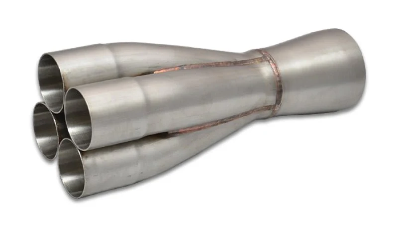 Vibrant 4-1 SS Merge Collectors (1-7/8in Inlet Slipover ID 2-1/2in Merge Outlet OD) Single Unit - Image 2