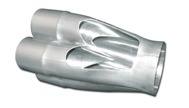 Vibrant 4-1 SS Merge Collectors (2-1/8in Inlet Slipover ID 3-1/2in Merge Outlet OD) Single Unit - Image 2