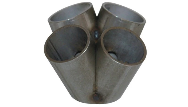 Vibrant 4 into 1 SS Turbo Mani Collector for T3 T3/T4 in Flange 48mm Pipe OD 3in tall 72mmx48mm out - Image 2