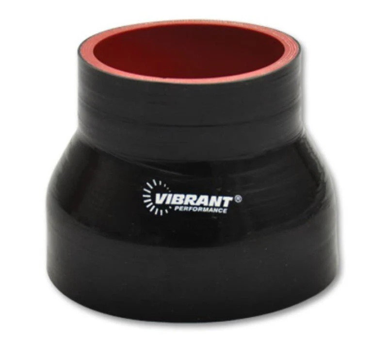 Vibrant 4 Ply Reducer Coupler 3in ID x 2.5in ID x 4.5n Long - Black - Image 2