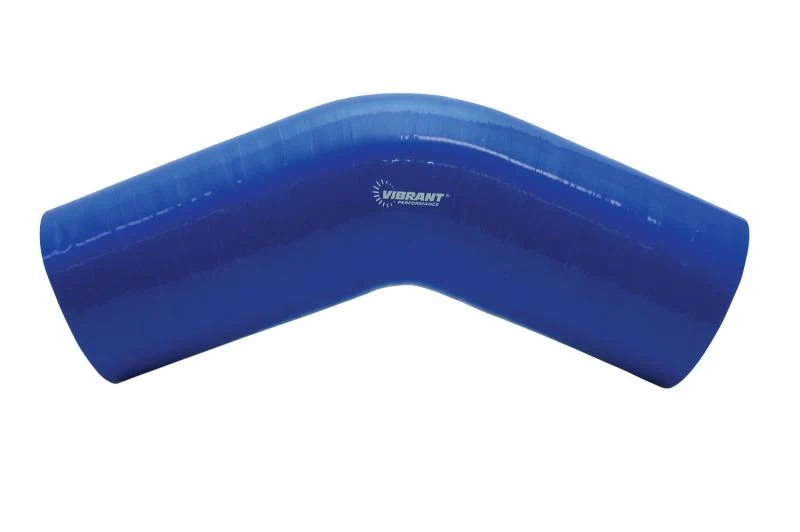 Vibrant 4 Ply Reinforced Silicone Elbow Connector - 3.25in I.D. - 45 deg. Elbow (BLACK) - Image 2