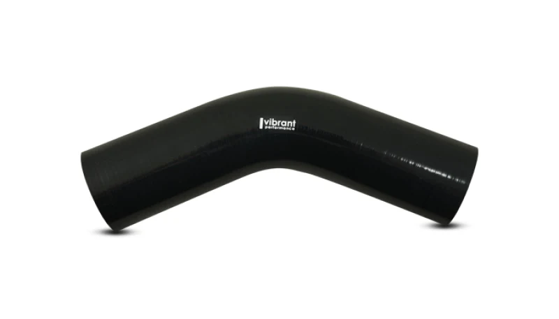 Vibrant 4 Ply Reinforced Silicone Elbow Connector - 3.25in I.D. - 45 deg. Elbow (BLACK) - Image 5