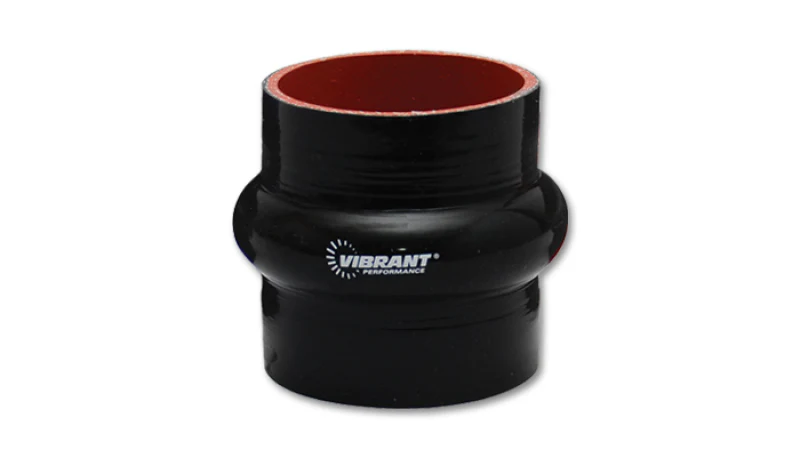 Vibrant 4 Ply Reinforced Silicone Hump Hose Connector - 4.5in I.D. x 3in long (BLACK) - Image 5
