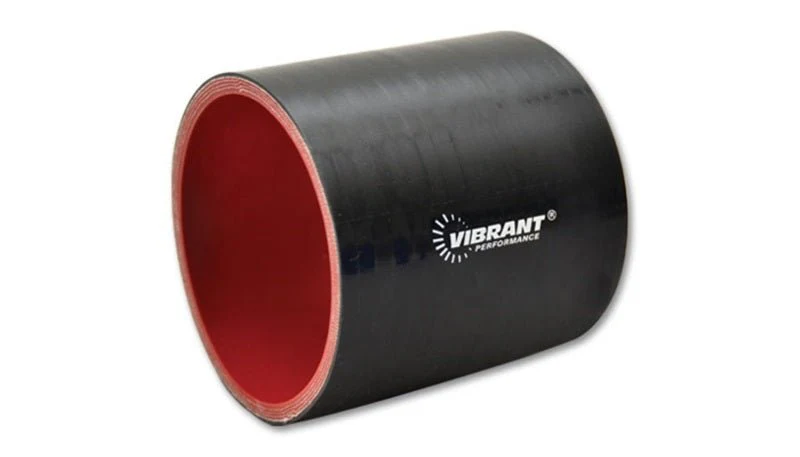 Vibrant 4 Ply Reinforced Silicone Straight Hose Coupling - 5in I.D. x 3in long (BLACK) - Image 3