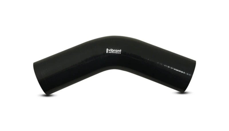 Vibrant 45 Degree Silicone Elbow 2.375in ID x 5.00in Leg Length - Black - Image 3