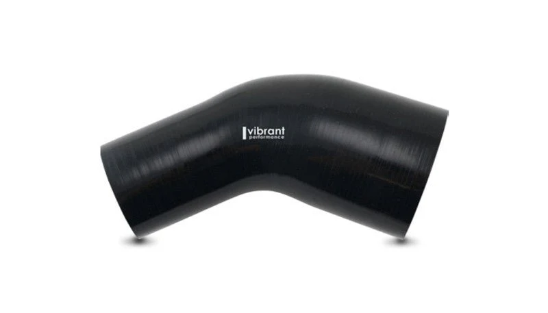 Vibrant 45 Degree Silicone Transition Elbow Hose ID 3.50in x 2.50in - Image 3