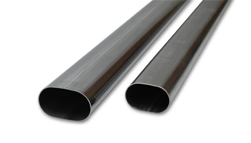 Vibrant 4in Oval (Nominal Size) T304 SS Straight Tubing (16 ga) - 5 foot length - Image 2