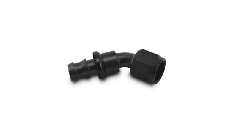 Vibrant -6AN Push-On 45 Deg Hose End Fitting - Aluminum - Image 3