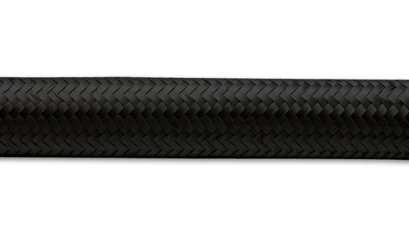 Vibrant -8 AN Black Nylon Braided Flex Hose .44in ID (50 foot roll) - Image 2