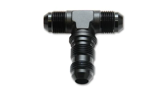 Vibrant -8AN Bulkhead Adapter Tee Fitting - Anodized Black Only - Image 3