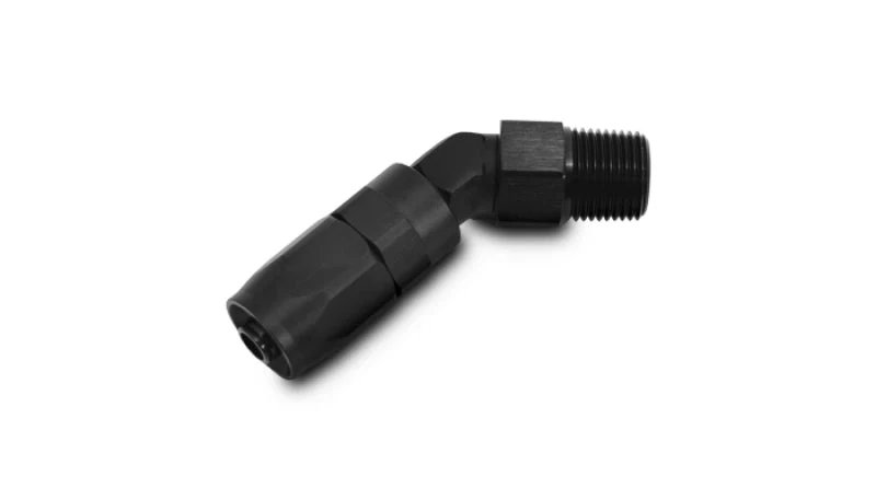 Vibrant -8AN Male NPT 45Degree Hose End Fitting - 1/4 NPT - Image 4