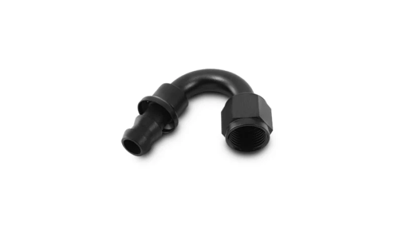 Vibrant -8AN Push-On 150 Deg Hose End Fitting - Aluminum - Image 3