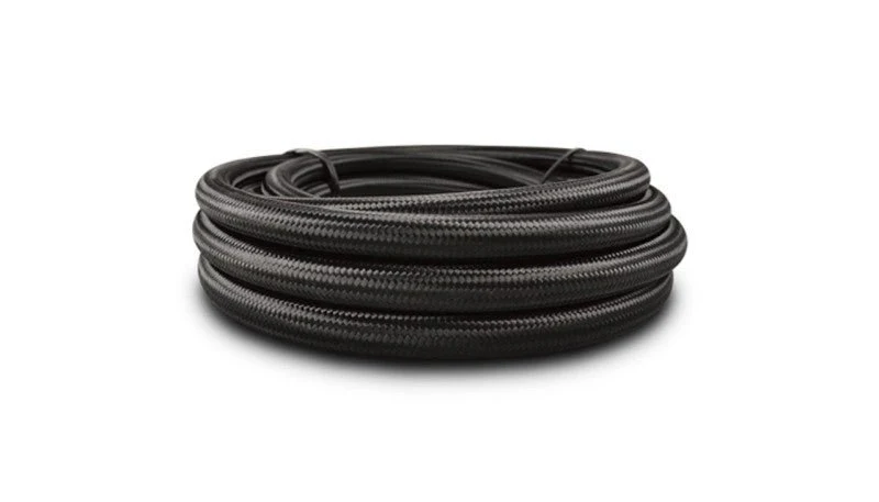 Vibrant Black Nylon Braided Flex Hose w/PTFE Liner AN -16 (10ft Roll) - Image 2
