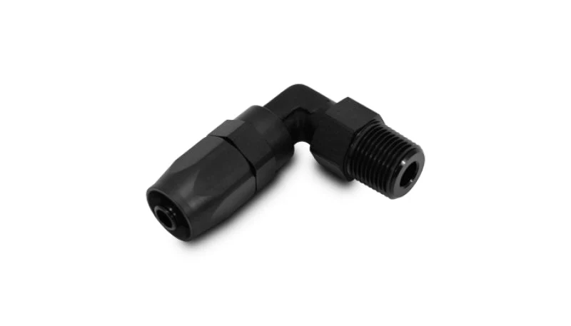 Vibrant Male NPT 90 Degree Hose End Fitting -8AN - 3/8 NPT - Image 2