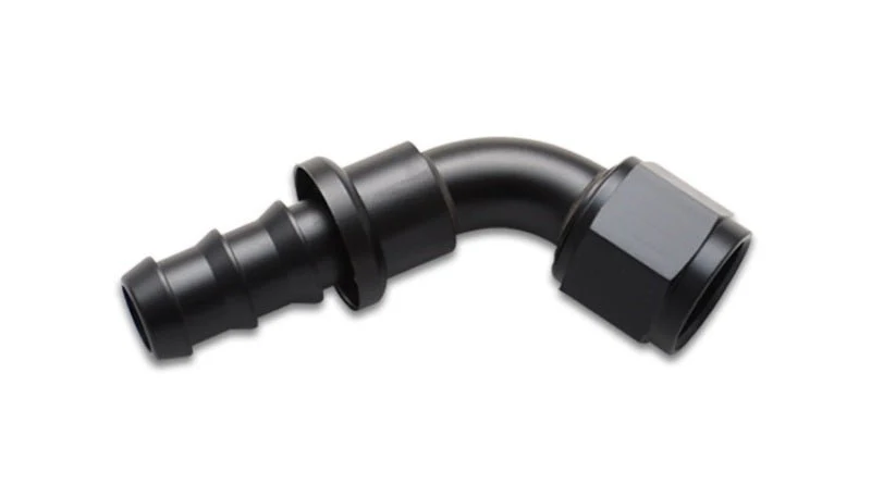 Vibrant Push-On 60 Degree Hose End Elbow Fitting Size -6AN - Image 2