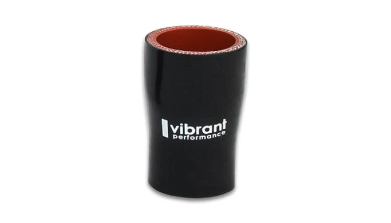 Vibrant Silicone Reducer Coupler 2.75in ID x 1.75in ID x 3.00in Long - Black - Image 2