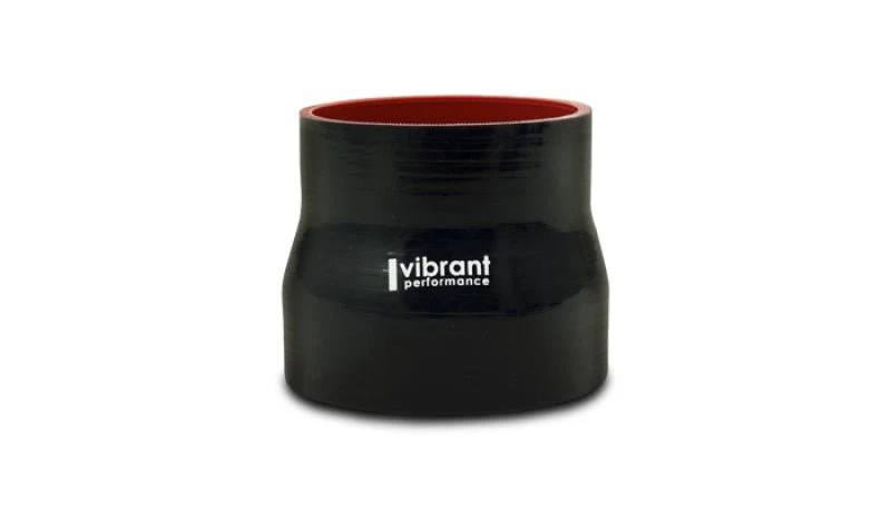 Vibrant Silicone Reducer Coupler 2.75in ID x 2.375in ID x 3.00in Long - Black - Image 2