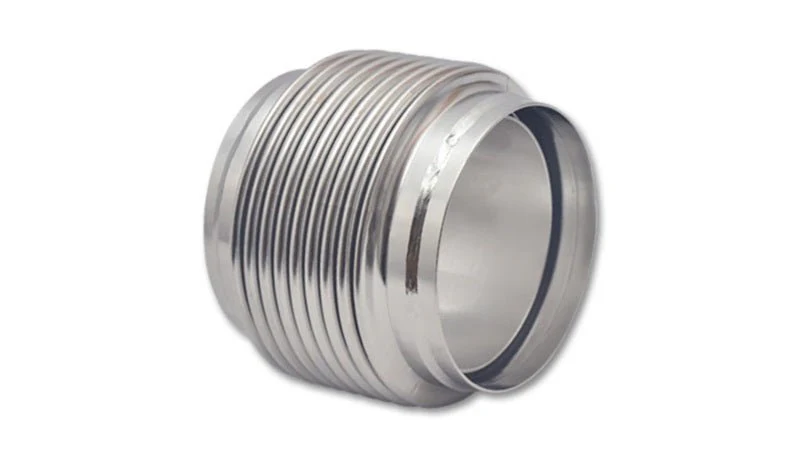 Vibrant SS Bellow Assembly w/ Solid Liner 4in inlet/outlet ID x 4in overall L Electro Polished - Image 2