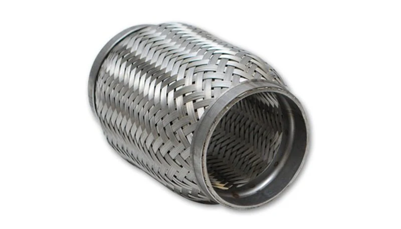 Vibrant SS Flex Coupling with Inner Braid Liner 2in inlet/outlet x 4in flex length - Image 3