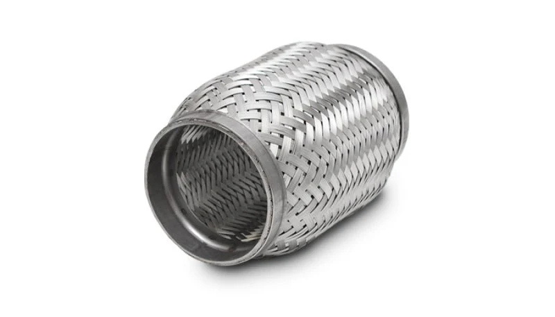 Vibrant SS Flex Coupling with Inner Braid Liner 2in inlet/outlet x 6in flex length - Image 2