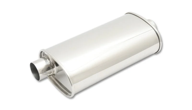 Vibrant StreetPower Oval Muff 5in x 9in x 15in long body 3in inlet I.D. x 3in outlet Offset-Center - Image 2