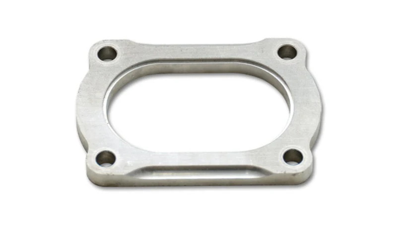 Vibrant T304 SS 4 Bolt Flange for 3.5in O.D. Oval tubing - Image 2