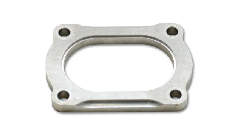 Vibrant T304 SS 4 Bolt Flange for 3.5in O.D. Oval tubing - Image 3