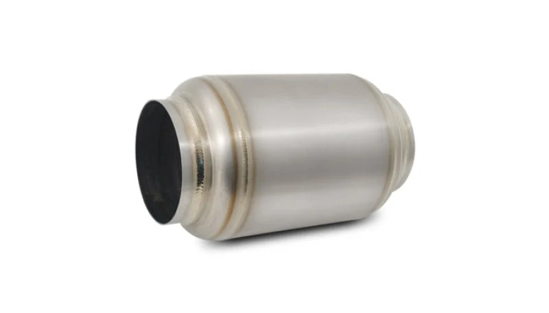 Vibrant Titanium Muffler w/Natural Tip 3.5in. Inlet / 3.5in. Outlet / 5.5in Dia - Image 2